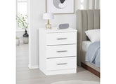 Dakota White Bedside - room
