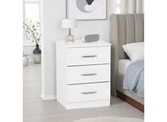 Dakota White Bedside - room