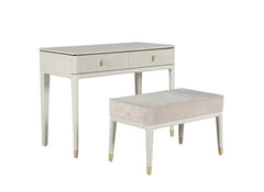 Diletta Stone Stool – Art Deco Bedroom Furniture | Diletta Stone Bedroom Collection
