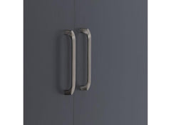 Dakota Dark Grey Two Door Wardrobe – Modern Bedroom Storage Closet with Hanging Rail
