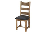 Danube Chair W/Faux Leather Seat