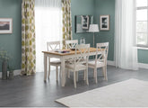 Davenport Ivory Fixed Dining Set