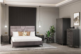 Diletta Ebony Five Drawer Chest – Art Deco Bedroom Furniture | Diletta Ebony Bedroom Collection