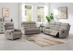 Donnybrook Fabric Recliner Armchair Cream Upholstery | Manual or Powered Recline | Modern Living Room Armchair