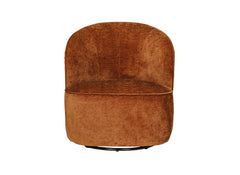 Edie Accent Chair - Rust Fabric