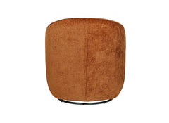 Edie Accent Chair - Rust Fabric