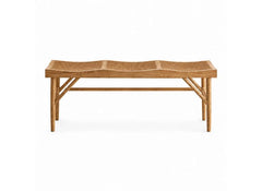 Elodie Rattan Bench – Natural Woven Indoor Dining & Occasional Bench (Pre-Order Only)