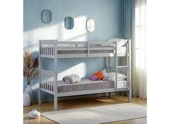 Erin Grey Standard Bunk Bed – Modern Space-Saving Twin Bunk Frame