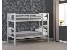 Erin Grey Standard Bunk Bed – Modern Space-Saving Twin Bunk Frame