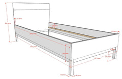 Eva Bed 90 X 200 Cm White (VIP)