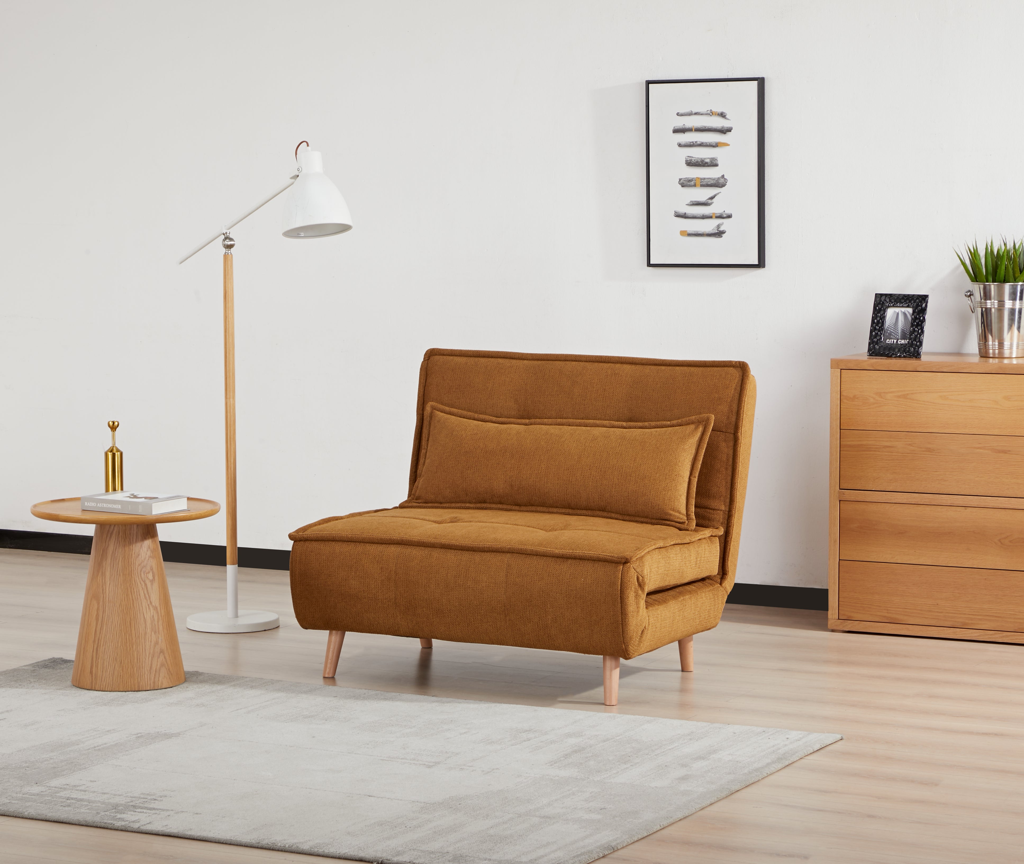 Ebro Pumpkin Sofa - closed - 2