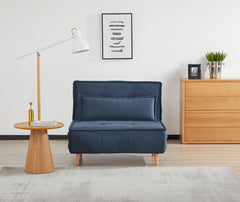 Ebro Blue Sofa - closed