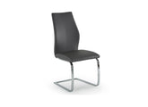 Elis Dark Grey PU Dining Chair