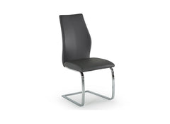 Elis Dark Grey PU Dining Chair