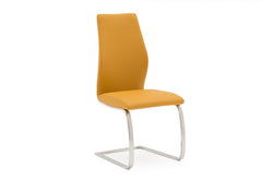 Elis Pumpkin PU Dining Chair
