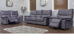 Emilio Grey Fabric 2RR+3RR+RR Sofas