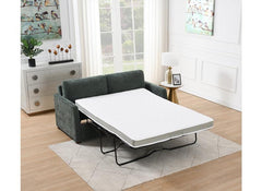Emoric Winter Moss Sofa Bed – Modern Convertible Fabric Sleeper Sofa With Foam Mattress