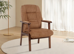 Enid Fireside Chairs – In Brown or Grey Upholstered Accent Armchairs