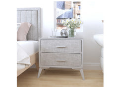 Farrell Fabric Bedroom Chest W/Two Drawers