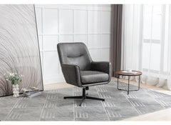 Felicia Grey Swivel Chair - 1