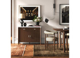 Florence Small Sideboard – Dark Wood Finish | Marble Top
