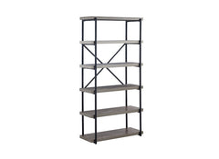 Fredrik Grey Bookcase