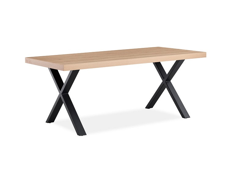 Fredrik X-Leg Oak Dining Table