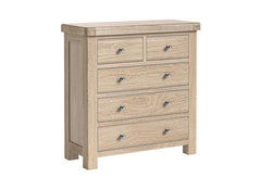 Normandy 2+3 Chest Of Drawers | Bedroom Chest In A Whitewashed Finish