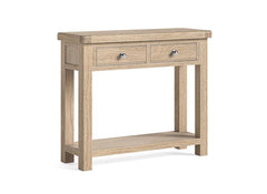 Normandy Console Table | Whitewashed Oak Occasional Table
