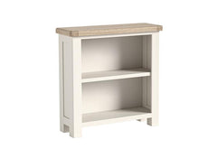 Windsor Bookcases - Rustic Country Style Occasional Furniture With A Coconut White Frame & Oak Top – (GLH)