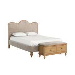 Verona Bed 5 ft Oatmeal