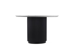 Lucas Round Table W/Marble Top - edge