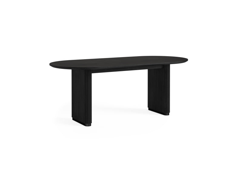 Lucas Oval Table W/Wooden Top - 2