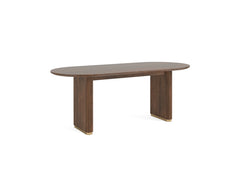 Harvard Oval Table W/Wooden Top - 1
