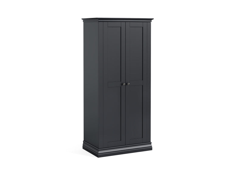 Bordeaux Charcoal Full Hanging Wardrobe