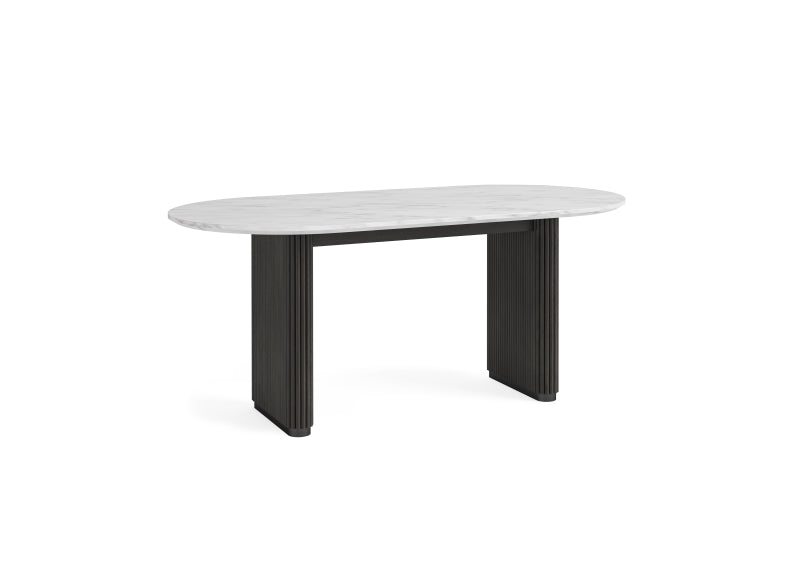 Lucas Oval Table W/Marble Top
