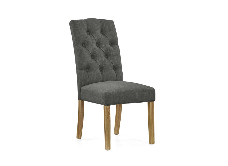 Chelsea Dark Grey Fabric Chair - 1
