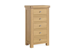 Normandy Tall Chest - silver handles