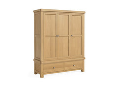 Normandy Triple wardrobe - silver handles