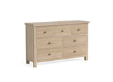 MC Oak 3+4 Wide Chest - metal handles