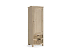MC Oak Larder Unit - outside - metal handles