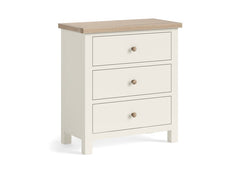 MC Coconut Three Drawer Chest - wooden handles