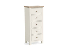 MC Coconut Five Drawer Chest - w/wooden handles