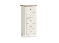 MC Coconut Five Drawer Chest - w/metal handles