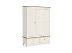 MC Coconut Triple Wardrobe - w/metal handles