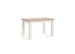 Modern Country Coconut Extending Table - closed