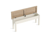 Modern Country Coconut Storage Bench - open