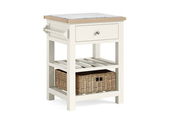 Modern Country Coconut Small Kitchen Island - 1