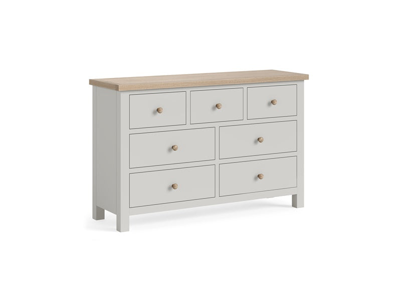 MC Grey 3+4 Wide Chest - wooden handles
