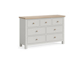 MC Grey 3+4 Wide Chest - wooden handles